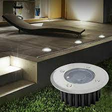 led solar powered ground lights floor