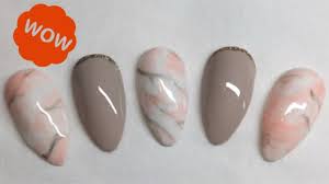 how to do marble gel nail art tutorial