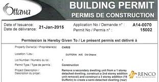 Ottawa Building Permit Required