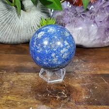 Natural Lapis Lazuli Sphere With Stand