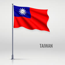 taiwan flag vectors ilrations for