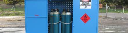 gas cylinder storage prioritising risk