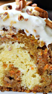 Preheat oven to 350 degrees. Carrot Bundt Cake With A Cheesecake Filling And Cream Cheese Frosting The Best Dessert Ever Sweet Cravings Cake Recipes Cupcake Cakes Y Carrot Cake