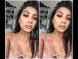 summer glam makeup tutorial 2016