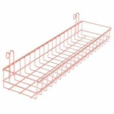 Rose Gold Basket For Wire Wall Grid