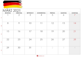 Als jahresübersicht im taschenkalender, als bürokalender. Kalender Marz 2021 Als Kostenlose Vorlagen