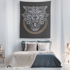 norse viking wolf tapestry norse