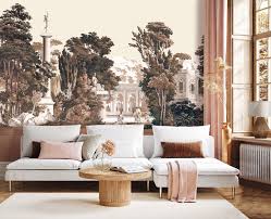 Panoramic Wallpaper English Garden