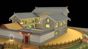 Chinese Courtyard House 3d Model Cgtrader