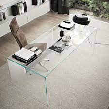 Air Modern Glass Desk By Gallotti
