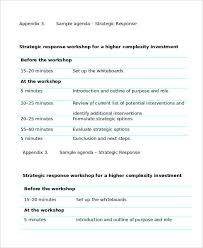 Workshop Agenda Template 6 Free Word Pdf Documents Download