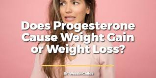 does progesterone cause weight gain or