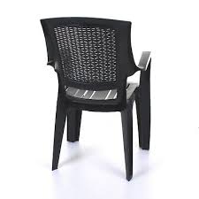 Grey Plastic Chair Garden Outdoor
