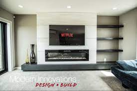 Modern Tv Wall Fireplace Feature Wall
