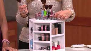 tabletop spinning cosmetic organizer by