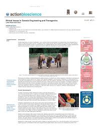 Transgenic organisms are genetically engineered to carry transgenes—genes from a different species—as part of their genome. The Mule Is A Common Example Of A Transgenic Organism Created When A Download Scientific Diagram