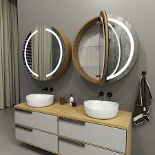Diana Round Bathroom Cabinet With Led