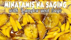 plantain banana in syrup with langka