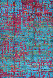 abstract sari silk rug 5 6 x 8