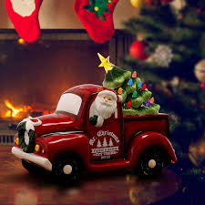 Perfect for the classic car enthusiast, this collectible item is great for setting on bookshelves, mantels, and more. Mh Christmas Truck With Tree Ornament Set Large 3aa Battery Operated 30 Pcs Warm White Leds Metal Pickup Truck Car For Christmas Decorations Table Top Decor Home Kitchen Evertribehq Home Decor