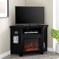 48 Wood Corner Fireplace Tv Stand