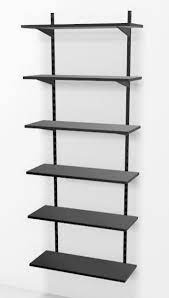 adjustable 6 shelf kit black