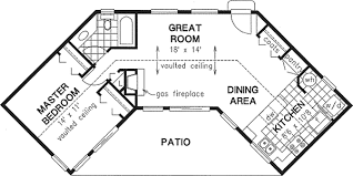 Traditional House Plan - 1 Bedrooms, 1 Bath, 768 Sq Ft Plan 40-124 gambar png