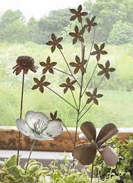 Decorative Metal Flowers Antique