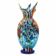 murano hand blown glass vase
