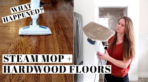 we used a steam mop on hardwood floors