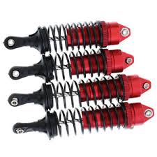 Details About 4pcs Rc Car Red Front Rear Shock Absorber Springs For 1 10 Traxxas Slash 4x4