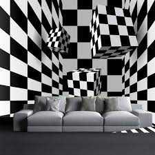 Cubic White And Black Design 3d Custom
