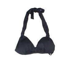 Onia New Deep Black Womens Size Xs Halter Padded Bikini Top