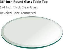 beautiful 36 inch round glass table top