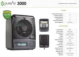 pureair 3000 whole home air purifier