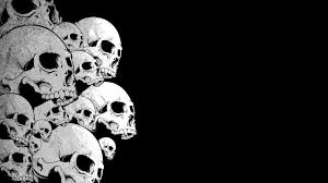 black and white skull wallpapers top