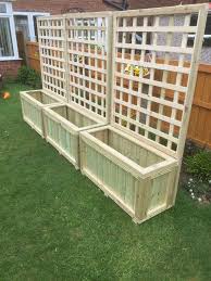 Planter Troughs With Or Without Trellis