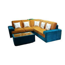 l shape wooden corner sofa set for