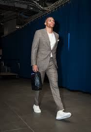 A couple of months earlier he sported this ensemble during nyfw. Russell Westbrook May Not Love Talking To The Press But His Clothes Speak Volumes The New Yorker