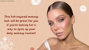 fall season inspired makeup look for