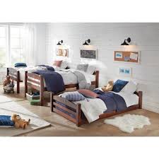 The bunks and bed frames can just as easily be disassembled, should you wish to revert back to two single beds or even one. Dorel Living Noma Mocha Twin Triple Wood Bunk Bed Frame Fh7891tbb The Home Depot