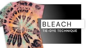 how to bleach tie dye a shirt tie dye