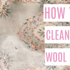how to clean a wool rug at home with