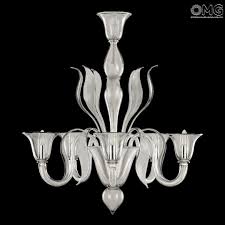 Venetian Chandelier Calla Crystal Antique Murano Glass