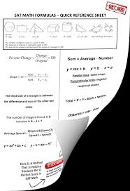 Free Sat Math Formula Sheet Get 800