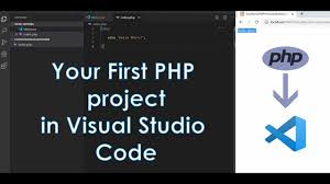 php in visual studio code your first