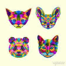 Colorful Head Animal Pop Art Portrait