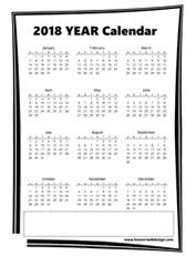 Printable 2018 2019 2020 Year At A View Glance Calendar Templates