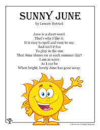 sunny june fun kids poetry woo jr