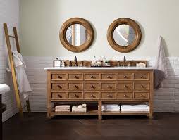 The older bathrooms usually had 30 inch high cabinets plus the vanity top. Unfinished Solid Wood Bathroom Vanities From James Martin Furniture